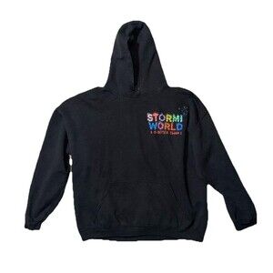 Travis Scott Stormi World Black Hoodie Sweatshirt Rare (Size Large) Kylie Jenner